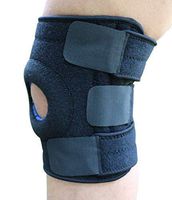 Jumpers Knee Support Brace - 1 Pair Open-Patella Style with Adjustable Strapping & Breathable Fabric for Arthritis,ACL,Running,Basketball,Meniscus Tear