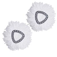 Yushulin 2 Packs Replacement Mop Head Microfiber Mop Head Refills Mop Head Refill