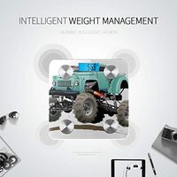 Cartoon Monster Truck Scales for Weight Body Fat Scale Weight Scale Kg Tracks 8 Key Compositions Analyzer Sync with Fitness Apps 400 Lbs