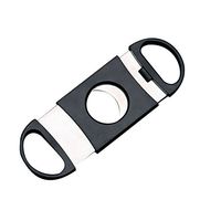 Cigar Cutter Stainless Steel Black Cigar Clipper, Guillotine Double Blade, Black