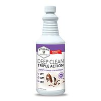 Stuart Pet Supply Professional Strength Deep Clean 3X Carpet Cleaner Solution & Deodorizer, Concentrated Encapsulating Carpet Shampoo, Miracle Pet Stain, Odor & Dirty Carpet Cleaning Formula 32 oz