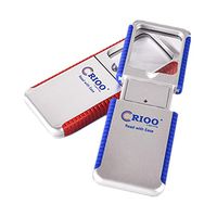 Magnifier with LED Light, 3 X Handheld Magnifier Reading Magnifying Glass Lens Jewelry Loupe Red and Blue Pack of 4