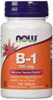 NOW  Vitamin B-1 (thiamine) 100mg, 100  Tablets (Pack of 4)