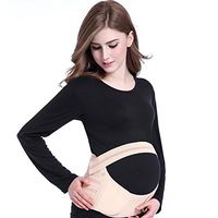 DUORUI Maternity Belt - Pregnancy Support - Waist/Back/Abdomen Band - Back and Pelvic Support, Belly Brace - (Beige) (X-Large)