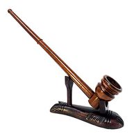 11' Churchwarden diabolist Hobbit Gandalf Long stem Tobacco Pipe + Pipe Stand & Rack Gift Set
