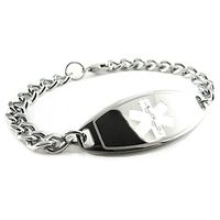 My Identity Doctor - Pre-Engraved & Customized DNR Alert Medical Bracelet, White