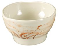 Yanco OR-3704 Orchis Rice Bowl, 8 oz Capacity, 2.5" Height, 4.25" Diameter, Melamine, Gold Color, Pack of 72