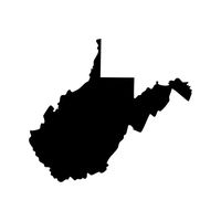 West Virginia Mountain State Decal Sticker - Black 5" Vinyl Decal for Cars, Macbooks, and Other Laptops