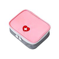 kebyy First Aid Medicine Storage Bag Emergency Medical Kit Survival Wrap Gear Hunt Travel Bag Pink
