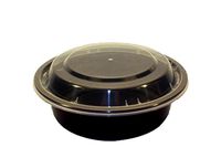 Specialty Quality Packaging MT0610B Microwavable Container, 6" Round, Combo 150 (Pack of 150)