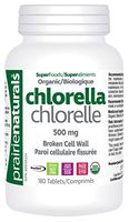 Prairie Naturals Organic Chlorella Broken Cell Wall Tablets, 180 Count