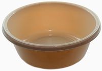 YBM HOME Round Plastic Wash Basin (1148 11.25", Beige)