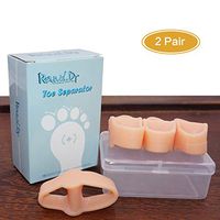 Revival.Dr Toe Separators and Big Toe Protector,Pack of 4 Soft Silicone Elastic Care Pads, Cushion Sleeve Splint,Toe Thumb Bone Overlapping Corrector (skin color)