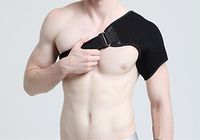 COJOY Shoulder Brace for Rotator Cuff Shoulder Tear Injury AC Joint Dislocated Prevention and Recovery Neoprene Shoulder Support Wrap Belt Band Unisex Black