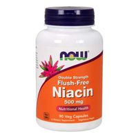Flush Free Niacin, 500 mg, 90 Vcaps by Now Foods (Pack of 3)