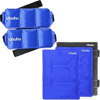 Ohuhu 14.5''x 5.5'' Gel Pack (2Pack) + 14" X 11" Gel Pack (2Pack) with Wrap