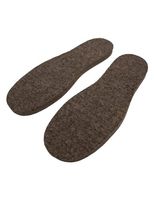 Cleverbrand Felt Insoles - Adult Style 1327, Gray, 6