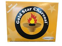 AUTHENTIC- Gold Star Charcoal 33 Mm Shisha Hookah Incense Charcoal 10 Roll 100 pieces