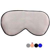 Eye Mask for Sleeping,Natural Pure Silk Eye Mask Blindfold,Soft Comfortable Adjustable Elastic Strap -Smooth Eye Cover Eyeshade for Travel and Nap Slumber(Pink)