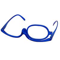 CHBC Magnifying Glasses Makeup Reading Glass Folding Eyeglasses Cosmetic +1 to +4.0 (+1.50, Blue)