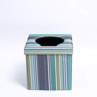 Folding Portable Toilet,Bedside Commode, Car Outdoor Traveling Camping Easy Transfers Old Man Pregnant Woman Homecare Storage Box Small Stool Can Bear 100kg (Color : Stripe)