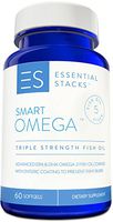 Burpless Fish Oil Omega 3 - Triple Strength (1400mg EPA DHA Per Serving), Enteric Coated, Molecularly Distilled & No Fishy Burps OR Aftertaste.