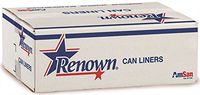Renown Can Liner 38X58 60Gl 2Mil Black 10/Rl 10Rl/Cs-REN26030-CA