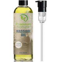Massage Essential Oil Skin Therapy - 8 oz Grapefruit & Lemongrass Scent Natural Hypoallergenic Sensual Relaxing Oil - No Greasy Residue - Aromatherapy For Skin Muscles & Body - Premium Nature