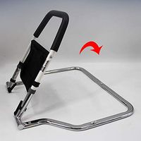 LLF Adjust Bed Rail, Adjustable Senior Bedrail and Bedside Standing Assist Grab Bar with Organizer Pouch,fits King, Queen, Full