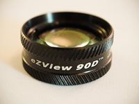 90D Condensing Lens for use with Biomicroscopy Slit Lamp (Black)