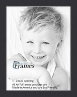 23x30 Smooth Black / Black Custom Mat for Picture Frame with 19x26 opening size (Mat Only, Frame NOT Included)