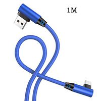 Didade Double Elbow Durable USB Fabric Data Woven Line for Android Carrier Cell Phones