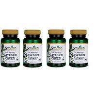 Swanson Full Spectrum Lavender Flower 400 Milligrams 60 Capsules 4 Pack