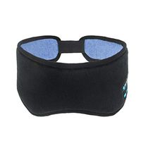 EEEXY Bluetooth Sleep Eye Mask Shade Wireless Headphones, Upgrade for Sleeping Travel Handsfree Sleeping Eye Mask, Black