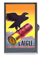 Shotgun Shell Eagle France Vintage Great Ad Decorative Pill Box