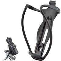 Lumintrail Ultra Lightweight Aluminum Alloy Bike Bicycle Water Bottle Cage Holder (1 or 2 Pack) (Black-1PK)