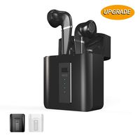 Wireless Bluetooth Earbuds with Portable Charging Case | Anti-Sweat Earplugs Gym Running | Long Battery Life | in-Ear Noise Cancelling Stereo Headset | for All Smartphones,Black