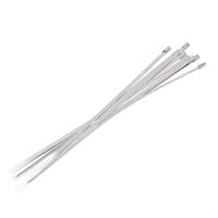 10Pcs Stainless Steel Metal Cable Tie Zip Wrap Exhaust Heat Straps Induction Pipe