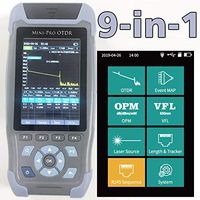 980REV Mini pro OTDR Reflectometer 9 Functions in 1 Device OPM OLS VFL Event Map RJ45 Ethernet Cable Sequence Distance Tracker by DHL