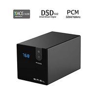 SMSL M100 USB DAC AK4452 DSD512 32Bit/768kHz Coaxial Optical OTG Input AUX Power Hifi Audio Decoder (Black)