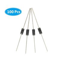 (100 Pcs) 1N4001 Rectifier Diode, 1A 50V DO-41 Electronic Silicon Doorbell Diodes Axial 4001