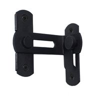 Small Stainless Steel cast Iron Double Sliding Door Sliding Door barn Door Lock Black