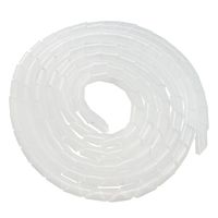 uxcell Spiral Wire Wrap Cable Wrap Cord 18mm x 11ft PE Polyethylene Tubing for Computer Cable