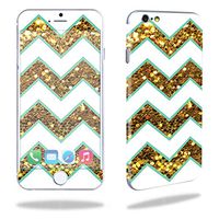 MightySkins Skin Compatible with Apple iPhone 6 - Glitzy Chevron | Protective, Durable, and Unique Vinyl Decal wrap Cover | Easy to Apply, Remove, and Change Styles | Made in The USA