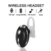 Wireless Earbud, Mini Bluetooth 4.1 Headphone with Mic, Stereo Handfree Car Headset Noise Cancelling in-Ear Earphone (Black)
