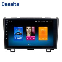 Dasaita 9" Android 9.0 Single Din Car Stereo Audio for Honda CRV 2007-2011, Single Din Car GPS Navigation Head Unit Support WiFi Carplay Google Play Hand-Free DAB GPS Steering Wheel Control
