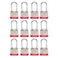 Lion Locks 5PLS Keyed-Alike Padlock, 1-9/16-inch Wide 2-inch Shackle, 12-Pack