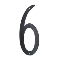 Montague Metal Products Standard Font Individual House Number, 6, 4-Inch