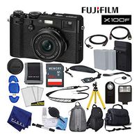 Fujifilm X100F X-Series 24.3 MP Point & Shoot Digital Camera (Black) with Cleaning Kit, 64GB Card and More Advanced Bundle