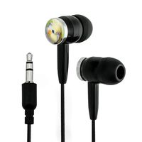 Cockatiel Bird Pet Novelty in-Ear Earbud Headphones - Black